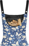 3 Pcs Butterfly and Floral Clothespin Bag by Unknown
