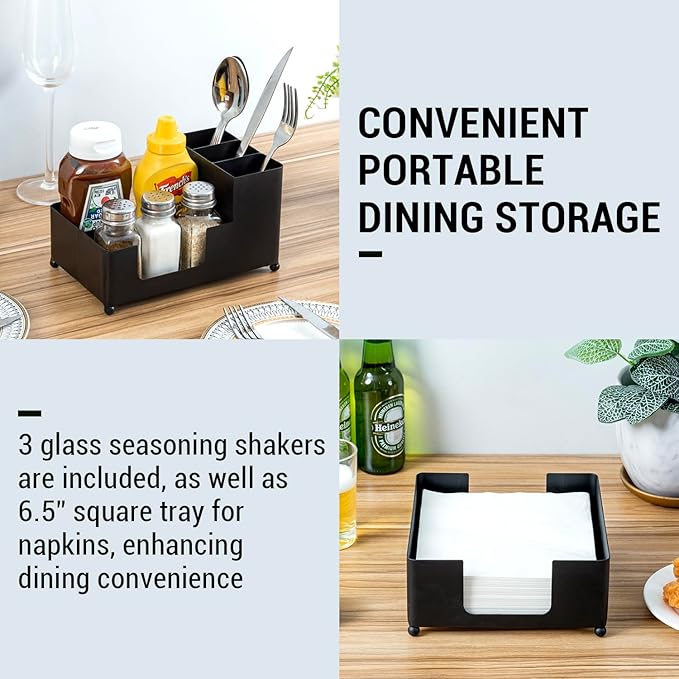 MyGift Modern Brass Tone Metal Tabletop Commercial Folded Paper Towel Holder - Image 3