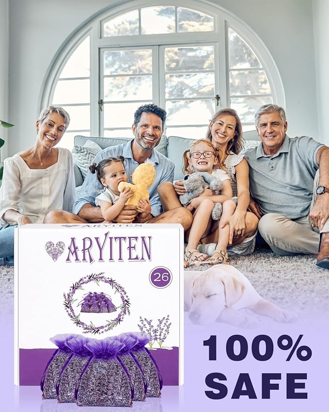 20 Pack Lavender Sachet Bags, 100% Natural French Dried Lavender Sachets - Image 6
