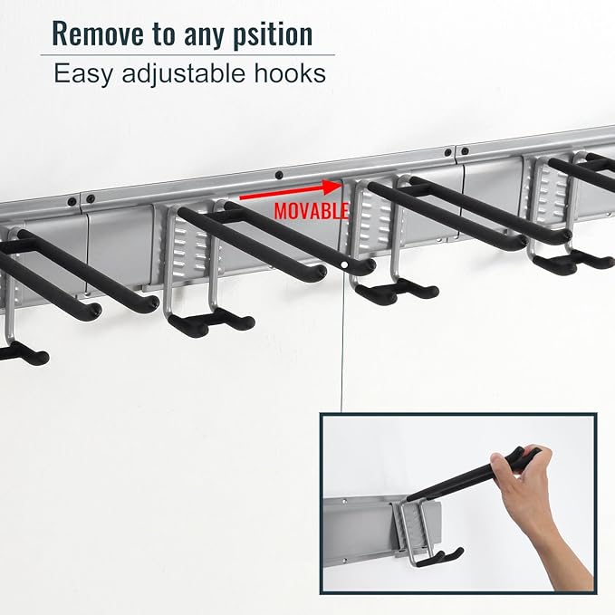 Wall Mount Tool Storage Rack, Garage Organization, Heavy Duty Garage Storage - Image 3