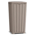 EasyUp Exterior Waste Bin with Cover, Weather-Resistant and UV-Protected Resin by EASYUP