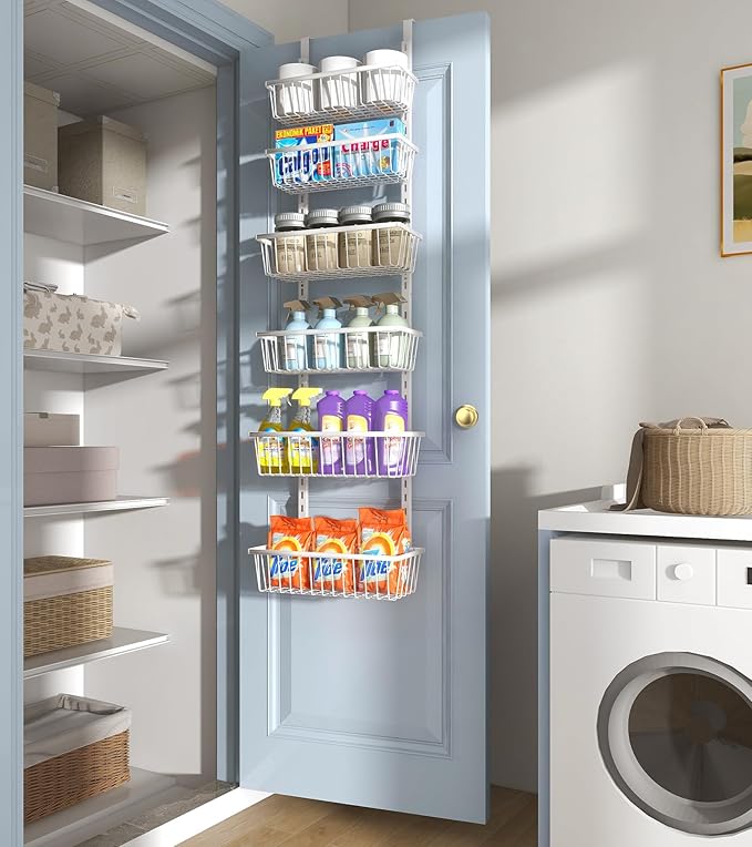 12 Inch Wide Narrow Over The Door Pantry Organizer, Pantry Organization and - Image 8