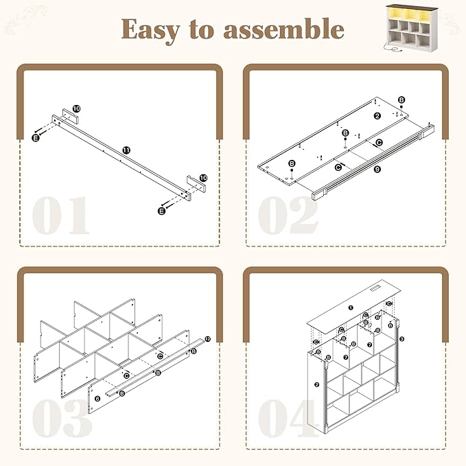 EnHomee 10 Cube Storage Organizer - Image 8