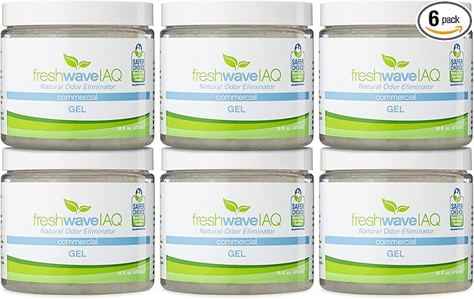 Fresh Wave IAQ Commercial Odor Eliminating Gel, 16 Fl. Oz. | Pack of 6 | Odor by FreshWaveIAQ