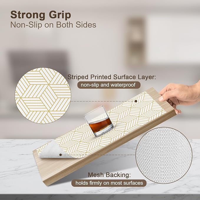 OcePor Non-Adhesive Drawer and Shelf Liner 24IN x 20FT，Non-Slip Kitchen Cabinet - Image 2