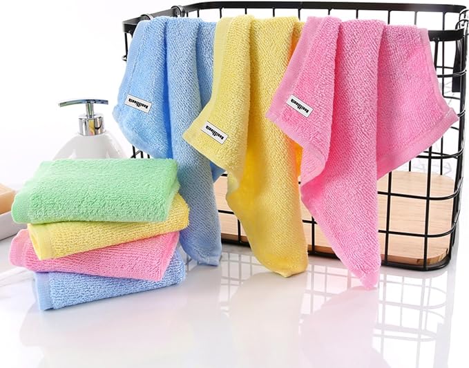 Bamboo Microfiber Cleaning Cloth-8Pcs Kitchen Wash Cloths, Wood Fiber Window - Image 4