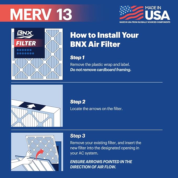 BNX TruFilter 20x25x1 Air Filter MERV 13 - Image 6