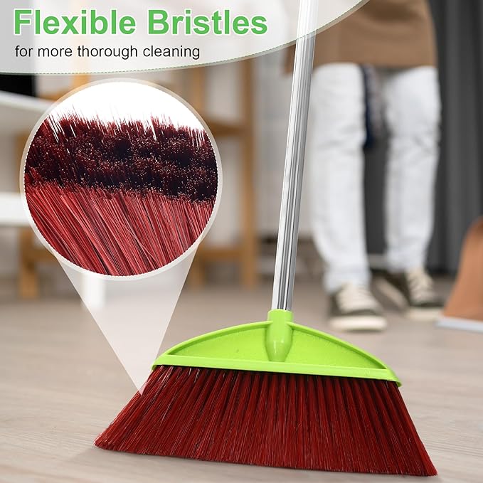 Lasnten 8 Pack Heavy Duty Broom Commercial Set - Image 5