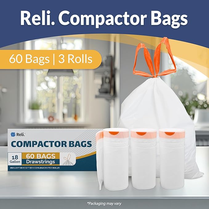 Reli. 18 Gallon Trash Compactor Bags | 2 Mil Heavy Duty | Compatible - Image 2