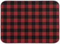Red and Black Buffalo Plaid Dish Drying Mat 18x24 by Wamika