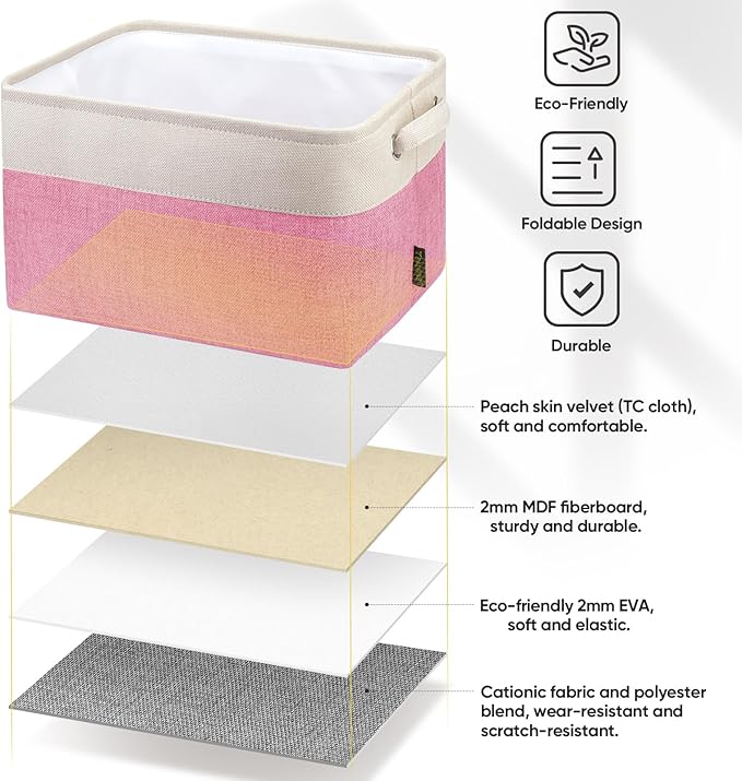BALEINE 3 Pack Fabric Storage Bins - Image 6