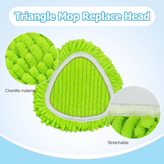 Spin Mop Handle, Mop Replace Heads, Scrubber Head and Base Replacement - Image 9