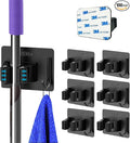 Mop and Broom Holder Wall Mount Stainless Steel Broom Mop Hanger Wall Mounted by Unknown