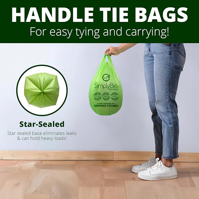 Simply Bio 3 Gallon Compostable Trash Bags Liners - Image 3
