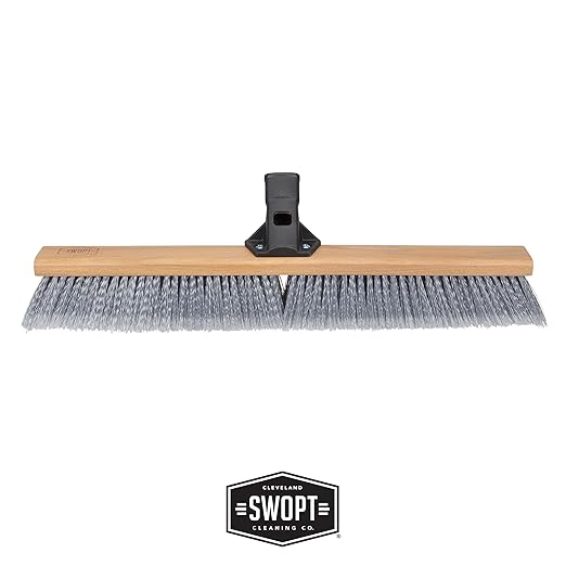 SWOPT 24” Premium Multi-Surface Push Broom Head — Indoor and Outdoor Push Broom - Image 2