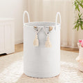 Laundry Basket, Woven Cotton Rope Laundry Hamper, 80L by Artfeel