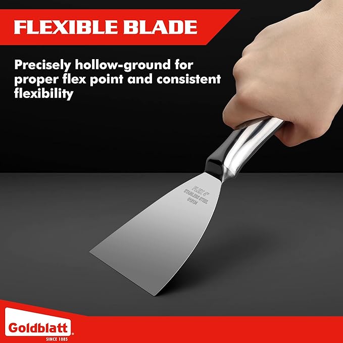 Goldblatt 4" Putty Knife, One-Piece Paint Scraper Tool, All Stainless Steel - Image 5