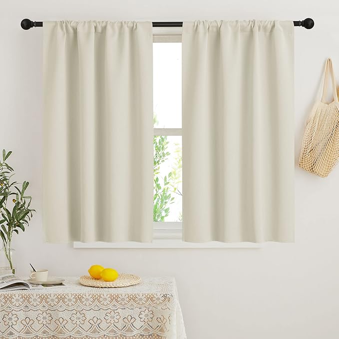 RYB HOME Small Window Curtains Blackout by RYBHOME