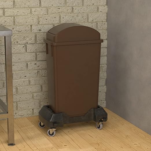 23 Gallon Brown Slim Jim Trash Can - Image 4