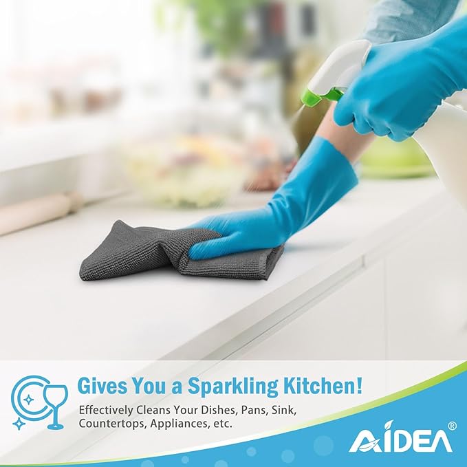 AIDEA Microfiber Cleaning Cloth 100PK, Soft Microfiber Towels - Image 5