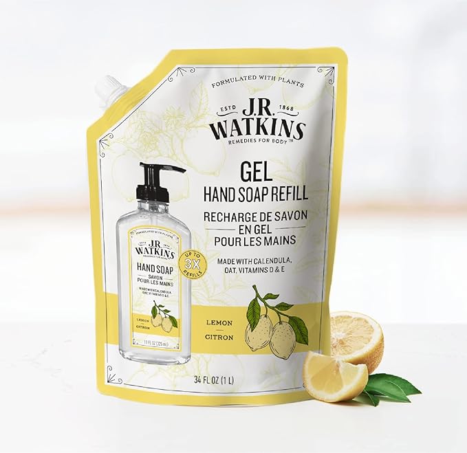 J.R. Watkins Gel Hand Soap Refill Pouch, Scented Liquid Hand Wash - Image 5