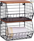 2 Pack XL Trash Bag Holder, Stackable Garbage Bag Dispenser by Galetcy