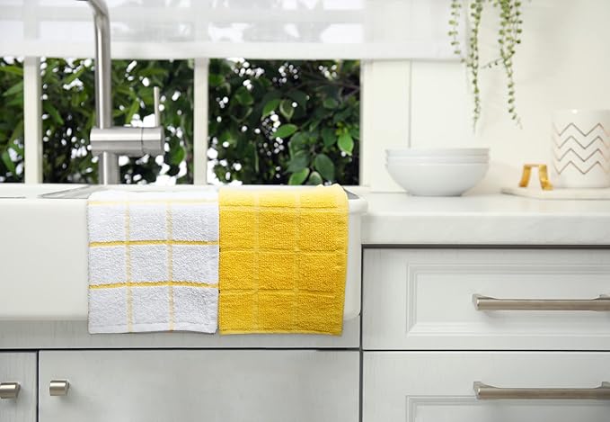 100% Cotton Terry Dish Cloth & Dish Towel, 6 Pack, Super Soft and Absorbent - Image 5