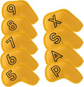 Montela Golf Iron Covers, Golf Iron Head Covers Leather Golf Iron Covers Set by montelagolf