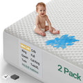 OhGeni 100% Waterproof Mattress Protector, Mini Crib-2 Pack Size Mattress Pad by OhGeni