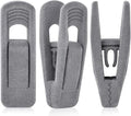 Grey Velvet Hangers Clips, Non-Slip Velvet Skirt Hanger Clips by TOFIIGREM