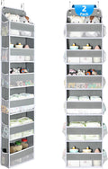Yecaye 2 Pack Over The Door Organizer, 6-Tier Closet Door Hanging Organizer by Yecaye