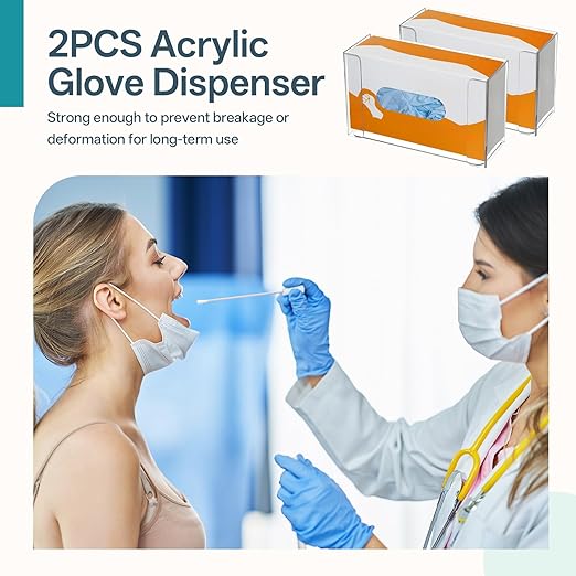 2 Packs Acrylic Glove Holder for Wall Mount - Image 4