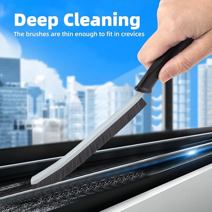 3Pcs Hard Bristle Crevice Cleaning Brush, Scrub Brush, Kitchen Sink Cleaning - Image 2