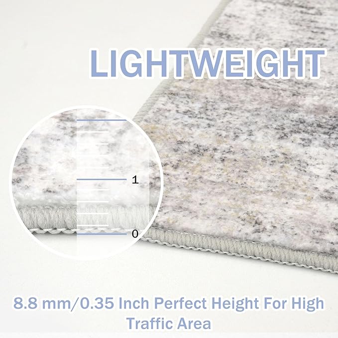 IOHOUZE Abstract Runner Rug 2x7 Ft Washable Runners - Image 4