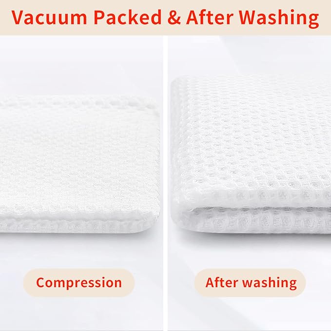 Homaxy 100% Cotton Oversized Waffle Weave Kitchen Dish Towels, Ultra Soft - Image 8