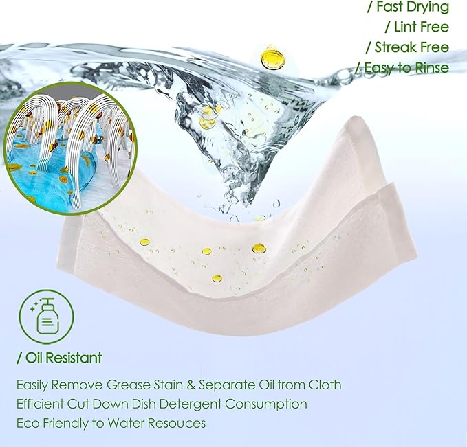 JEFFSUN Dish Cloths 12 Pack, 10x14 inch Small Kitchen Washcloths, Lint Free - Image 2