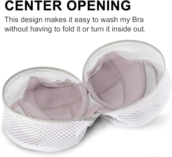 Muchfun 3Pcs Bra Wash Bags, Honeycomb Mesh Laundry Bags - Image 6