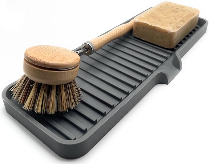 Happitasa Silicone Soap Dish Tray and Sponge Holder - Image 3