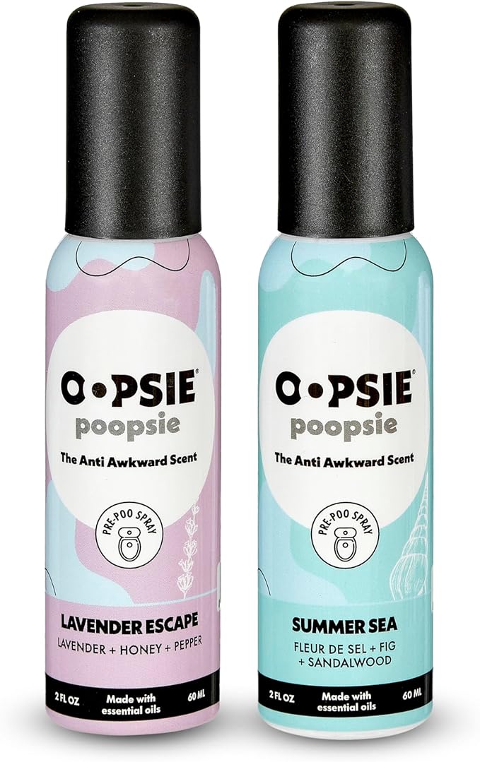 Oopsie Poopsie Pre GO toilet spray, discreet & portable original Pre-poo spray by OopsiePoopsie