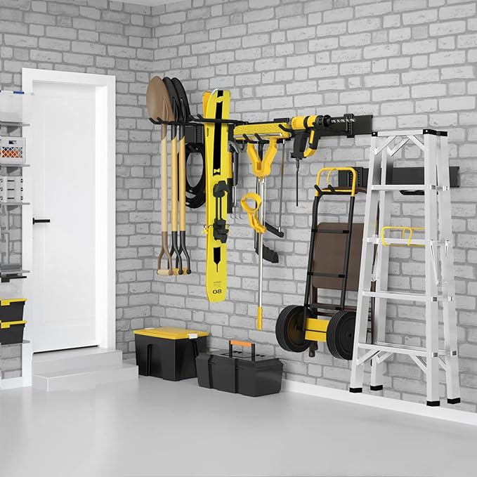 48 Inches Garage Storage, Garage Organization, Wall Mount Garden Tool Organizer - Image 7