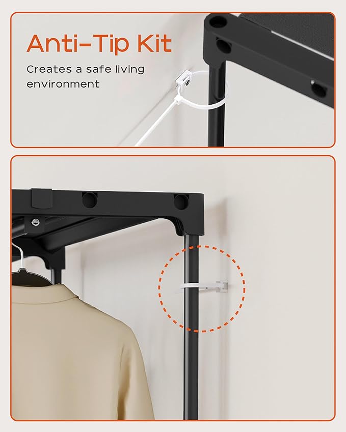 Clothes Rack, Portable Closet, 27.6 Inch Wardrobe Closet, Clothes Storage - Image 7