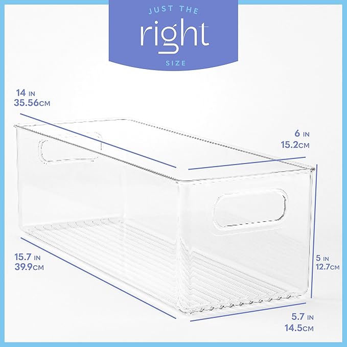 Plastic Food Storage Clear Container Bin - Image 3