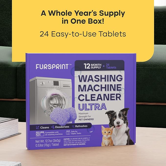 Washing Machine Cleaner Tablets Ultra – 40% Stronger Formula: Designed - Image 9