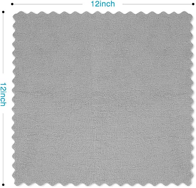 Orighty Grey Microfiber Cleaning Cloth, 50 Pack Highly Absorbent Cleaning - Image 4