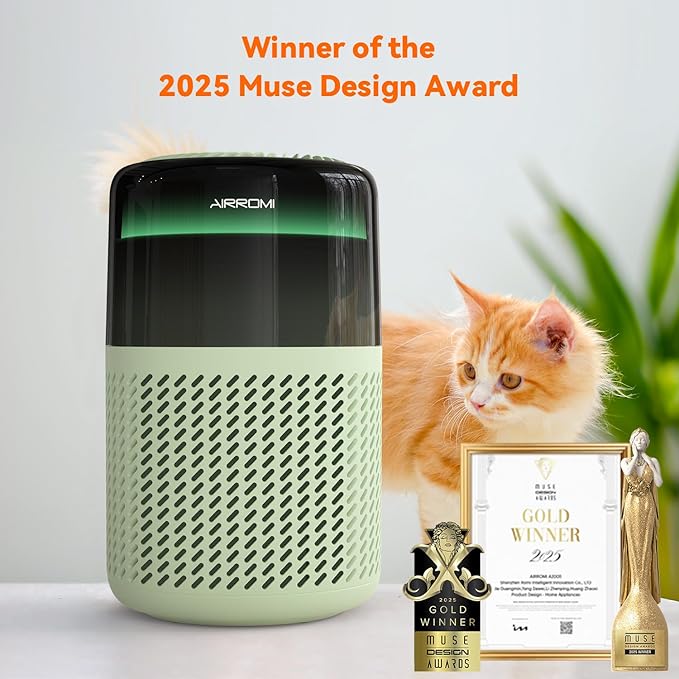 AIRROMI Air Purifier for Bedroom Home, HEPA Filter, Covers Upto 549 Ft² - Image 3