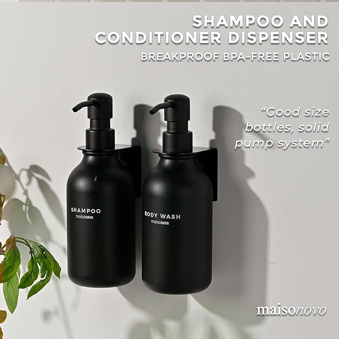 MaisoNovo Shampoo and Conditioner Dispenser - Image 3