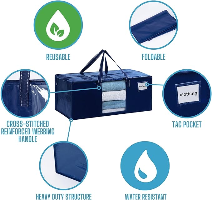 VENO 8 Pack Moving Bags Extra Large Storage Bags - Image 7