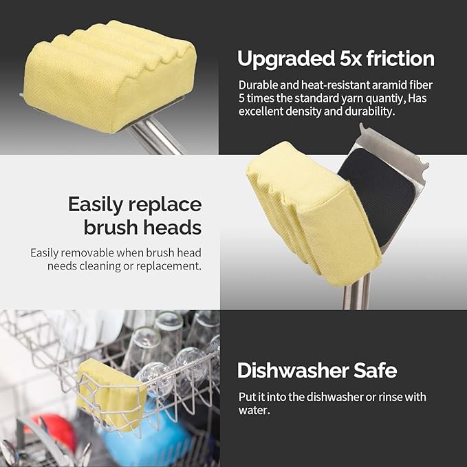 Upgraded Grill Brush Bristle Free, Water-Activated steam Effectively Cleans The - Image 3