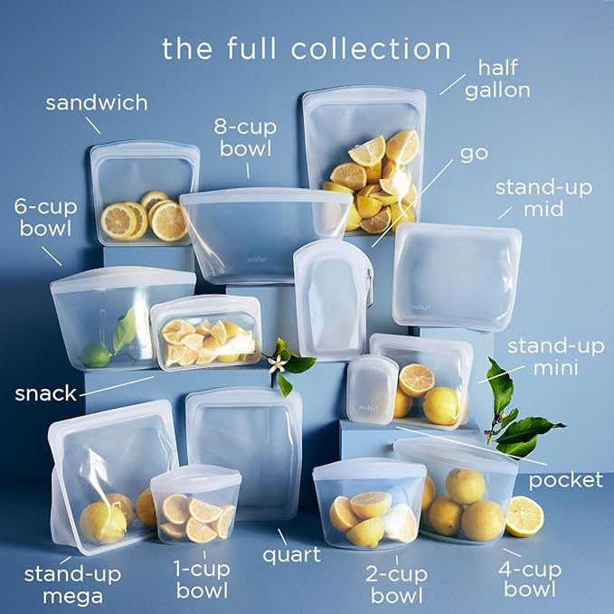 Stasher Premium Silicone Reusable Food Storage Stand-Up Mid Bag, Sous Vide - Image 5