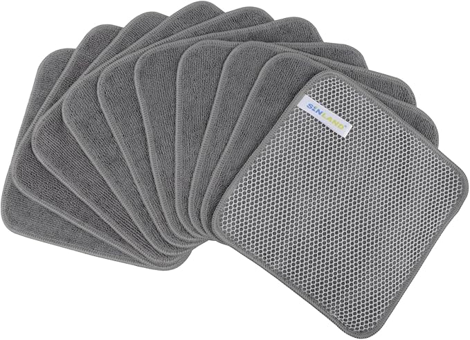 SINLAND Microfiber Dish Cloth for Washing Dishes Dish Washing Rags Best Kitchen - Image 7